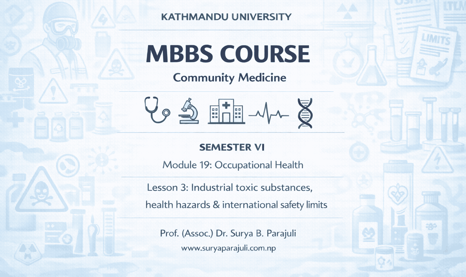 Industrial toxic substances, health hazards & international safety limits